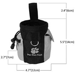 ISMARTEN Dog Treat Pouch Pet Hands Free Training Waist Bag Drawstring Carries Pet Toys Food Poop Bag Pouch