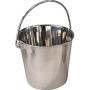 Pro Select Heavy Duty Stainless Steel Handled Snag Free Design Dog & Animal Feeding Pails