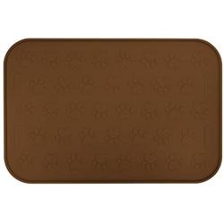 SmithBuilt 19'' x 12'' Dog Food Mat - Waterproof Non-Slip Silicone Cat Pet Bowl Feeding Placemat