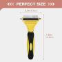 Avont Pet Dematting Comb, 2 Sided Professional Undercoat Rake for Dogs and Cats, Safe and Effective Pet Grooming Tool for Easy Mats & Tangles Removing - No More Nasty Shedding or Flying Hair