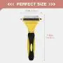 Avont Pet Dematting Comb, 2 Sided Professional Undercoat Rake for Dogs and Cats, Safe and Effective Pet Grooming Tool for Easy Mats & Tangles Removing - No More Nasty Shedding or Flying Hair Avont Pet Dematting Comb, 2 Sided Professional Undercoat Rake for Dogs and Cats, Safe and Effective Pet Grooming Tool for Easy Mats & Tangles Removing - No More Nasty Shedding or Flying Hair