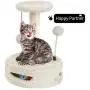 PGFUN 2 in 1 Cat Scratching Post Natural Sisal Cat Claw Scratcher with Interactive Ball Toy for Small Cats and Kittens PGFUN 2 in 1 Cat Scratching Post Natural Sisal Cat Claw Scratcher with Interactive Ball Toy for Small Cats and Kittens