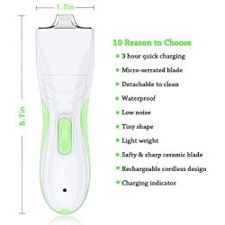 TURN RAISE Pet Grooming Clipper, Rechargeable Cordless Cat and Dog Clippers, Low Noise Electric Pet Trimmer, Pet Clipper for Trimming The Hair Around Face, Eyes, Ears, Paw, Rump