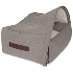 KONA CAVE - Luxury Snuggle Cave Dog and Cat Bed with Zip-Off Cozy Cave Cover - Patented Designed