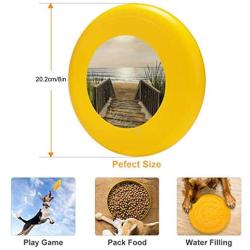 Pet Frisbee Flying Disc Dog Toy - Multifunction 1 The Beach Toni Thorne