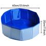 BODISEINT PVC Pet Swimming Pool Foldable Pet Pool for Cat Puppy Dog Bathing Pool Child Bathtub Kiddie Pool Beach Outdoor Play Summer Water Fun