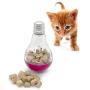 Pet Craft Supply Batty Bulb Treat Dispenser Slow Feeder Interactive Pet IQ Training Chasing Exercise Mental Stimulation Boredom Relief Tumbler Food Ball Weight Control Cat Toy with Light