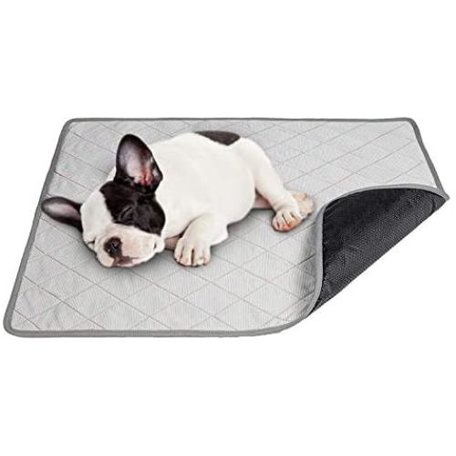 BFACCIA Washable Pee Pads for Dogs Resuable Dog Pee Pad Waterproof and Absorbent Travel Leak-Proof Dog Puppy Training Pads,Protects Floors and Rugs,Easy Cleanup (M-Grey)