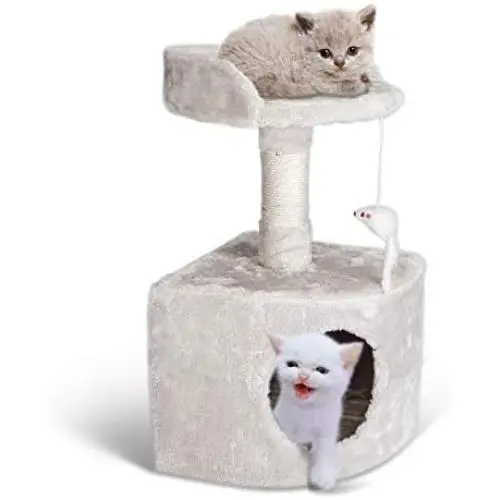 Miroddi Cat Tree Tower with Platform,Scratching Posts for Big and Small Cats Kittens Miroddi Cat Tree Tower with Platform,Scratching Posts for Big and Small Cats Kittens