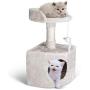 Miroddi Cat Tree Tower with Platform,Scratching Posts for Big and Small Cats Kittens