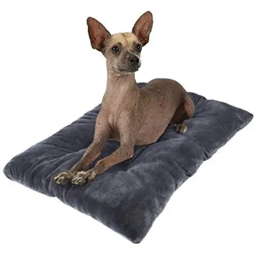 SHU UFANRO Dog Bed Crate Bed Washable Anti-Slip Dog Crate Pad Luxurious Self Warming Flannel Pet Bed for Large Medium Small Dogs and Cats 24''/30''/36''/42'' SHU UFANRO Dog Bed Crate Bed Washable Anti-Slip Dog Crate Pad Luxurious Self Warming Flannel Pet Bed for Large Medium Small Dogs and Cats 24''/30''/36''/42''