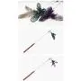 BeesClover Pet Manual Beads Feather Cat Teaser with Wooden Handle Puzzle Toy pet Gift BeesClover Pet Manual Beads Feather Cat Teaser with Wooden Handle Puzzle Toy pet Gift