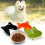 QINYUAN Cat Bowl, Cute Ear Modeling Pet Non-Slip Dog Kitten Dishes Drink Feeding Feeder