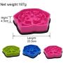 Dog Bowls Slow Down Feeding Pet Bowl Fun Eating No Chock Food Bowl Slow Feeder Bowl(A001 Green)