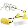 EZESO Corn Dog Chew Toys with Double Suction Cup, Dog Toothbrush Chew Toy Cleaning Teeth Brushing Dental Health, Pet Molar Bite Toy with Rope Resistant for Small Middle Pets EZESO Corn Dog Chew Toys with Double Suction Cup, Dog Toothbrush Chew Toy Cleaning Teeth Brushing Dental Health, Pet Molar Bite Toy with Rope Resistant for Small Middle Pets