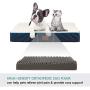 SunStyle Home Orthopedic Foam Dog Bed for Small & Medium Dogs Up to 50lbs with Waterproof Removable Cover, Mattress Pet Mat Bed for Dogs & Cats - Orthopedic Egg Crate Foam Platform