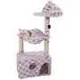 47'' Cat Tree Tower Condo Furniture Scratching Climb Holder Purple Big Point 47'' Cat Tree Tower Condo Furniture Scratching Climb Holder Purple Big Point