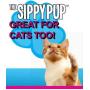 Sippy Pup No Spill Dog Bowl for Cats too (Seafoam Green)