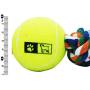 J.Y 12 Pet Cotton Rope with Tennis Balls Tough Dog Toys for Aggressive Chewers,Tug and Fetch for Small and Medium Dogs Pack of 2