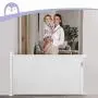 Retractable Baby Gate, Momcozy Extra Wide Mesh Baby Gates for Stairs, 33'' Tall, Extends to 71'' Wide, Black, Pet Dog Gate for Doorways, Stairs, Hallways, Indoor/Outdoor Retractable Baby Gate, Momcozy Extra Wide Mesh Baby Gates for Stairs, 33'' Tall, Extends to 71'' Wide, Black, Pet Dog Gate for Doorways, Stairs, Hallways, Indoor/Outdoor