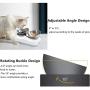 Elevated Cat Bowls with Stainless Steel Bowls, 15° Tilted Raised Cat Food and Water Bowls, Nonslip No Spill Pet Feeding Bowls for Cat and Small Dogs
