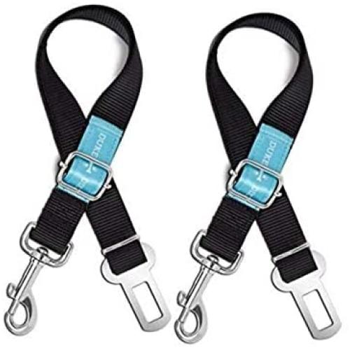 Dog Seat Belt Pet Dog Cat Car Seatbelt Safety Tether - 2 Pack - Adjustable Harness Belts Pet Leash - Heavy Duty Nylon Seatbelts - Universal Fit Cars Truck SUV