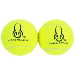 Hyper Pet Pet Tennis Balls for Dogs, Pet Safe Dog Toys for Exercise and Training, Pack of 2, Colors May Vary, Green (48438EA)