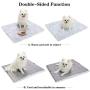 Sensfun Pet Bed for Cats Small Dogs, Function 2 in 1 Soft Plush Blanket for Indoor Cats Dogs Fluffy Pet Bed for Kittens Puppy Dog, Machine Wash & Dryer Friendly