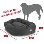 Majestic Pet Poly-Cotton Bagel Dog Bed for Dogs & Cats, Calming Round Donut Dog Bed Cuddler Washable Multiple Sizes & Colors