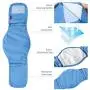Mkono Male Dog Wraps Reusable Dog Diapers Male Belly Band Washable Diapers,Highly Absorbent Belly Bands for Small and Medium Dogs(3 Pack), Medium