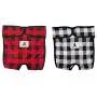 Miaododo Medium Large Dog Diapers Female,Reusable Plaid Printing Dog Diapers Covers Female with Velco Washable Dog,S-XL,Extra Large (L(27.56-35.43 Waist), Red+ Grey) Miaododo Medium Large Dog Diapers Female,Reusable Plaid Printing Dog Diapers Covers Female with Velco Washable Dog,S-XL,Extra Large (L(27.56-35.43 Waist), Red+ Grey)