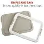 PAWISE Large Dog Training Pad Holder, Best Portable Puppy Trainer - Indoor Dog Potty - Puppy Pad Floor Tray, 24X24