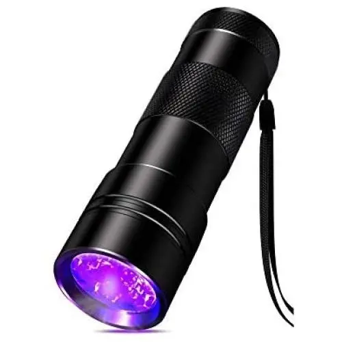 UV Flashlight Black light UV Lights,12 LED 395 nm Ultraviolet Flashlight Perfect Detector For Dog/Cat/Pet Urine,Pet Stains or Bed Bugs,Hunting Scorpions,Dry Stains,Matching with Pet Odor Eliminator
