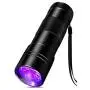 UV Flashlight Black light UV Lights,12 LED 395 nm Ultraviolet Flashlight Perfect Detector For Dog/Cat/Pet Urine,Pet Stains or Bed Bugs,Hunting Scorpions,Dry Stains,Matching with Pet Odor Eliminator