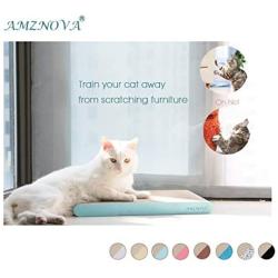 AMZNOVA Cat Scratcher, Scratching Pad, Durable Recyclable Cardboard with Catnip, Colors Series, 7 Colors & 2 Sizes