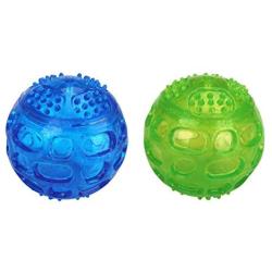 Julyfox Pet Balls for Dog Squeaky Fetch Ball Toys Durable Chew Toy with Squeaker Bulk for Dog Small/Medium Pack