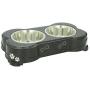 Loving Pets Dolce Diner Dog, 2 Bowl Set, Medium, 1 Quart, Espresso