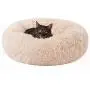 HACHIKITTY Calming Cat Bed Machine Washable, Cat beds Indoor Cats Medium, Flush Faux Fur Donut Cat Bed HACHIKITTY Calming Cat Bed Machine Washable, Cat beds Indoor Cats Medium, Flush Faux Fur Donut Cat Bed