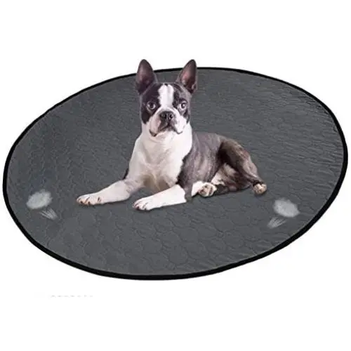 Lukovee Washable Round Dog Pee Pad, 35.435.4 Super Fast Absorbent Reusable Waterproof Comfortable Unscented Puppy Doggy Cat Potty Housebreaking Training Pads Puppy Whelping Mat for Travel Daily Use Lukovee Washable Round Dog Pee Pad, 35.435.4 Super Fast Absorbent Reusable Waterproof Comfortable Unscented Puppy Doggy Cat Potty Housebreaking Training Pads Puppy Whelping Mat for Travel Daily Use