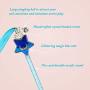 ZooZoo Cat Teaser Toy Handcrafted Fairy Princess Shiny Tassel Wands 3-Color Pack, Glitter Magic Star Crystal Beaded Crown Large Jingle Bell Interactive Fun Play Pet Stimulate Active Exercise Entertain