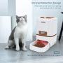 Iseebiz 6L Automatic Pet Feeder, Cat Dog Food Dispenser Hopper, 4 Meals a Day with Voice Recorder, Portion Control, Timer Programmable, Food Dispense Remind, IR Detect, for Medium Large Cats Dogs
