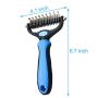 ECARE Dog Undercoat Rake, Dog Grooming Brush Shedding Professional Dog Grooming Brush Pet Deshedding Tool for Dogs Horses Pet