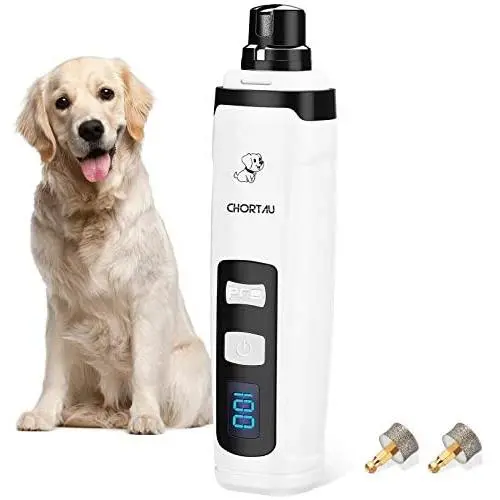 CHORTAU Dog Nail Grinder 2-Speed Dog Nail Trimmers 2020 Newest Rechargeable Low Noise Dog Nail Grinder for Small Medium Large Dogs Cats Pets Painless Paws Grooming with 2 Grinding Wheels CHORTAU Dog Nail Grinder 2-Speed Dog Nail Trimmers 2020 Newest Rechargeable Low Noise Dog Nail Grinder for Small Medium Large Dogs Cats Pets Painless Paws Grooming with 2 Grinding Wheels