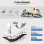 Small Dog Bed & Cat Bed Hipster Leopard Animal Print Pet Beds for Indoor Kitten Kitty Puppies Sleeping, Dog Crate Kennel Mats Mattress Cushion, Washable Soft Pet Supplies, Non Slip Bottom
