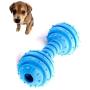 Chenyouwen Pet Toys Great Pet TPR Bite-Resistant Toys Safe Non-Toxic Dumbbells Molar Toys(Yellow) (Color : Blue)