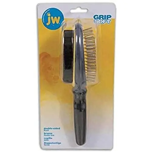 JW Pet Company GripSoft Double Sided Brush Dog Brush JW Pet Company GripSoft Double Sided Brush Dog Brush