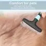 FPVERA Dog Dematting Brush Comb Undercoat Rake for Cats Dogs Short or Long Hair Pet Grooming Tool Double Row of Stainless Steel Pins-Blue