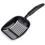 Pets First Cat Litter Scooper - Ergonomic & Easy Grip Design Deep Cleaning with A Non-Stick & No Residue Build-Up – Solid Aluminum, Waterproof - Bonus Hook - 1.75 x 13.25 x 5