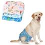 LUXJA Reusable Female Dog Diapers (Pack of 3), Washable Wraps for Female Dog (Large 2, Flamingos+Polar Bears+Flowers) LUXJA Reusable Female Dog Diapers (Pack of 3), Washable Wraps for Female Dog (Large 2, Flamingos+Polar Bears+Flowers)