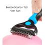 Teenway Pet Grooming Tool Dog Comb & Cat Comb Brush - 2 Sided Undercoat Rake Professional Dematting Comb for Dog and Cat - Designed for Medium and Long Haired Cats Dogs and Every Other Pets